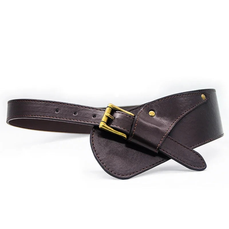 The Wide Leather Waistband