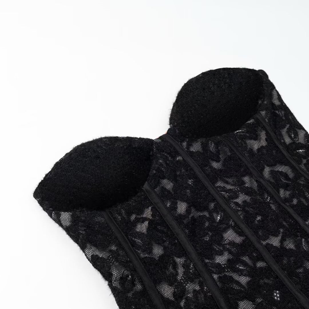 The Velvet Lace Bustier