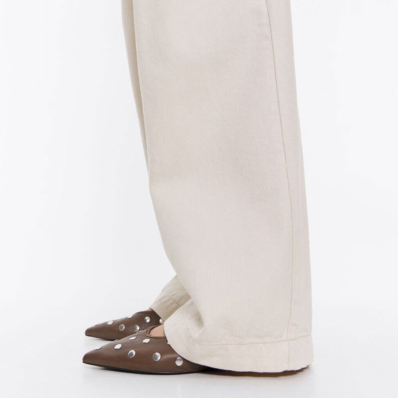 The Soft Leather Rivet Mule