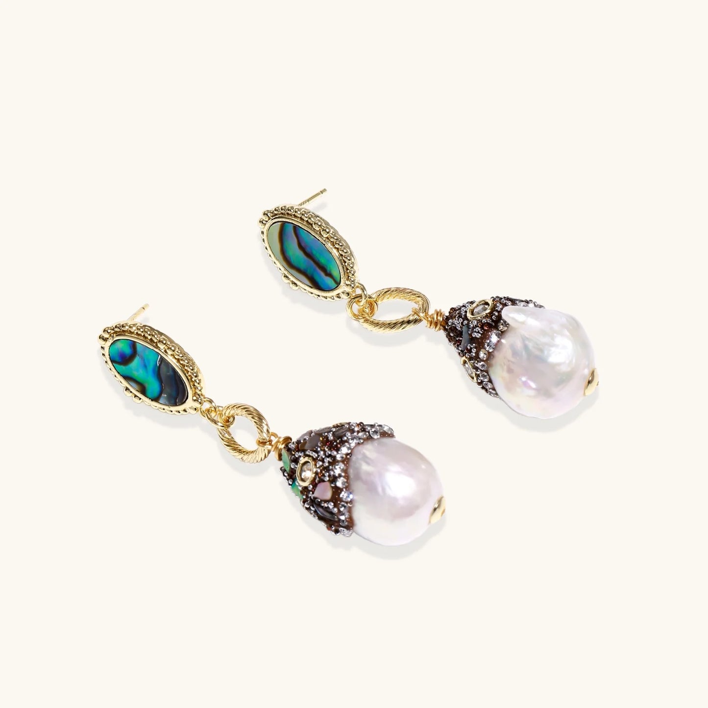 Baroque Pearl Statement Earrings