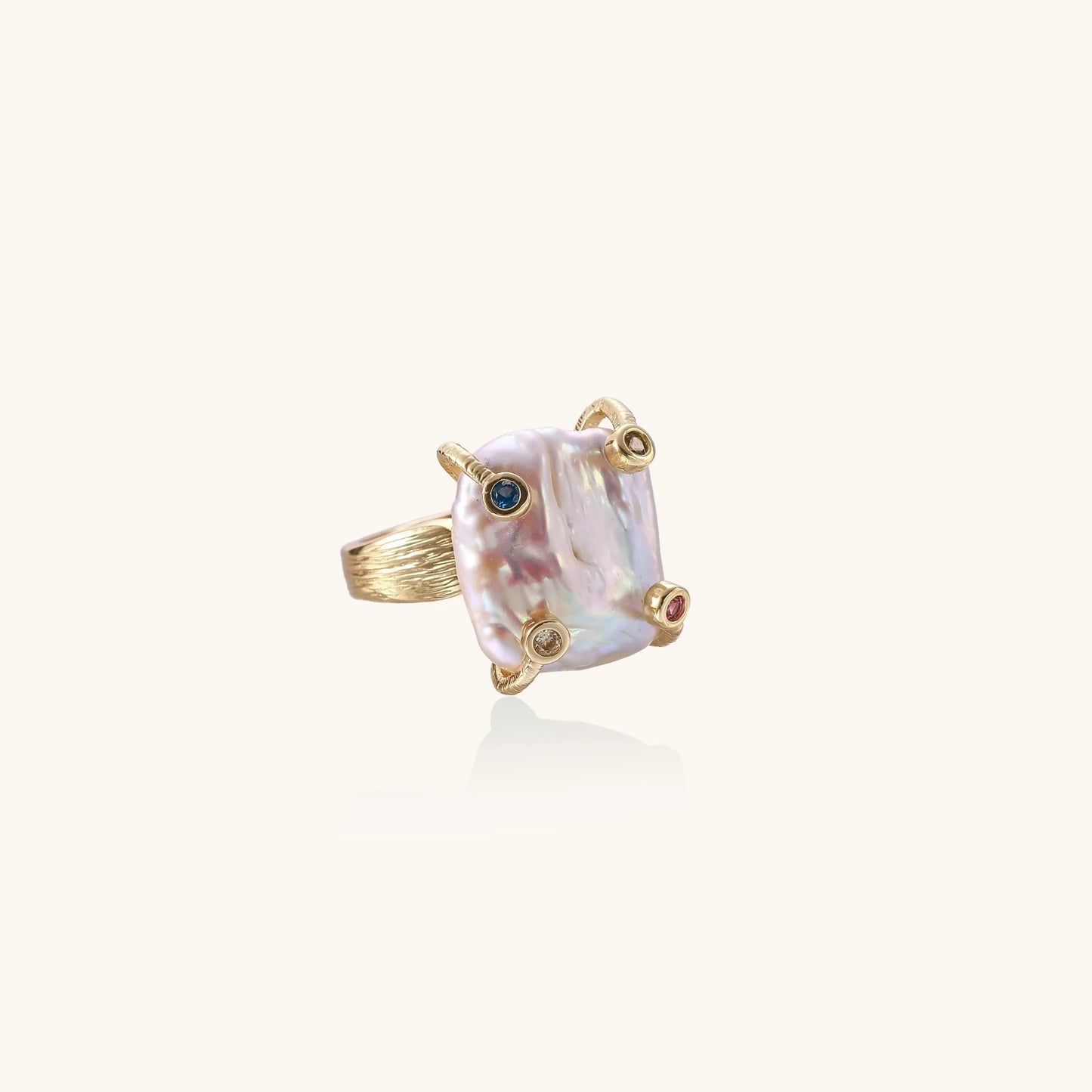 Baroque Pearl Statement Ring