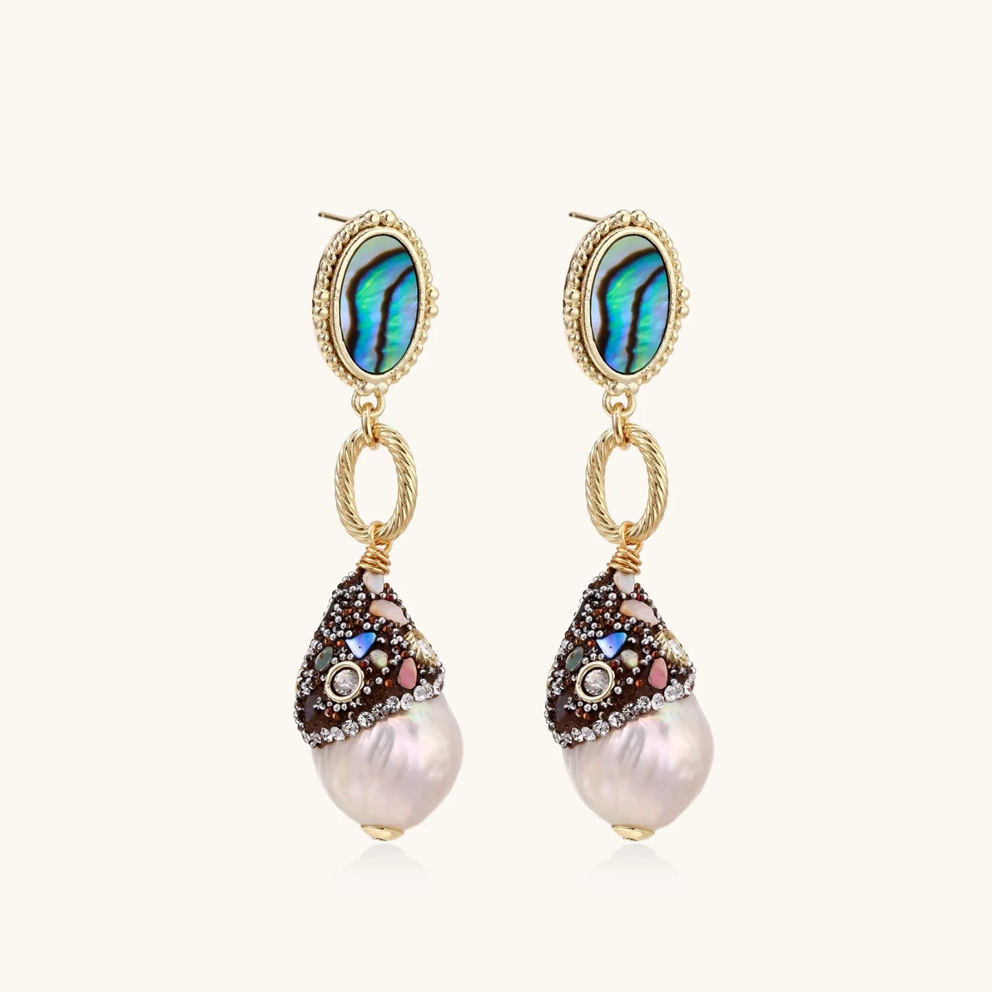 Baroque Pearl Statement Earrings