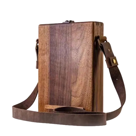 The Writers Messenger Wood Satchel