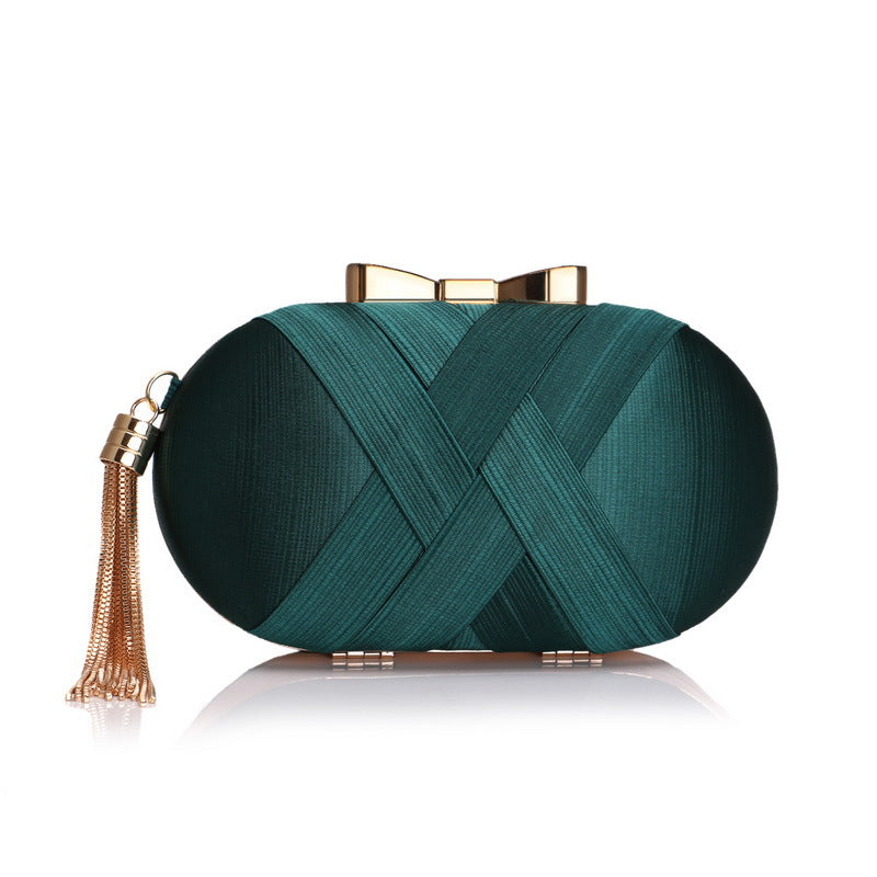 The Silk Tasseled Clutch