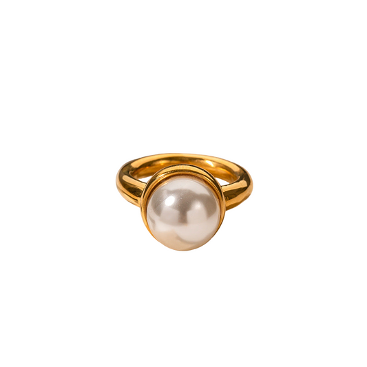 W&W 18k Sandra Gold Classic Pearl Ring