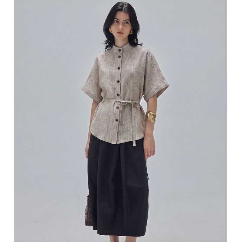 The Linen Henley Neck Shirt
