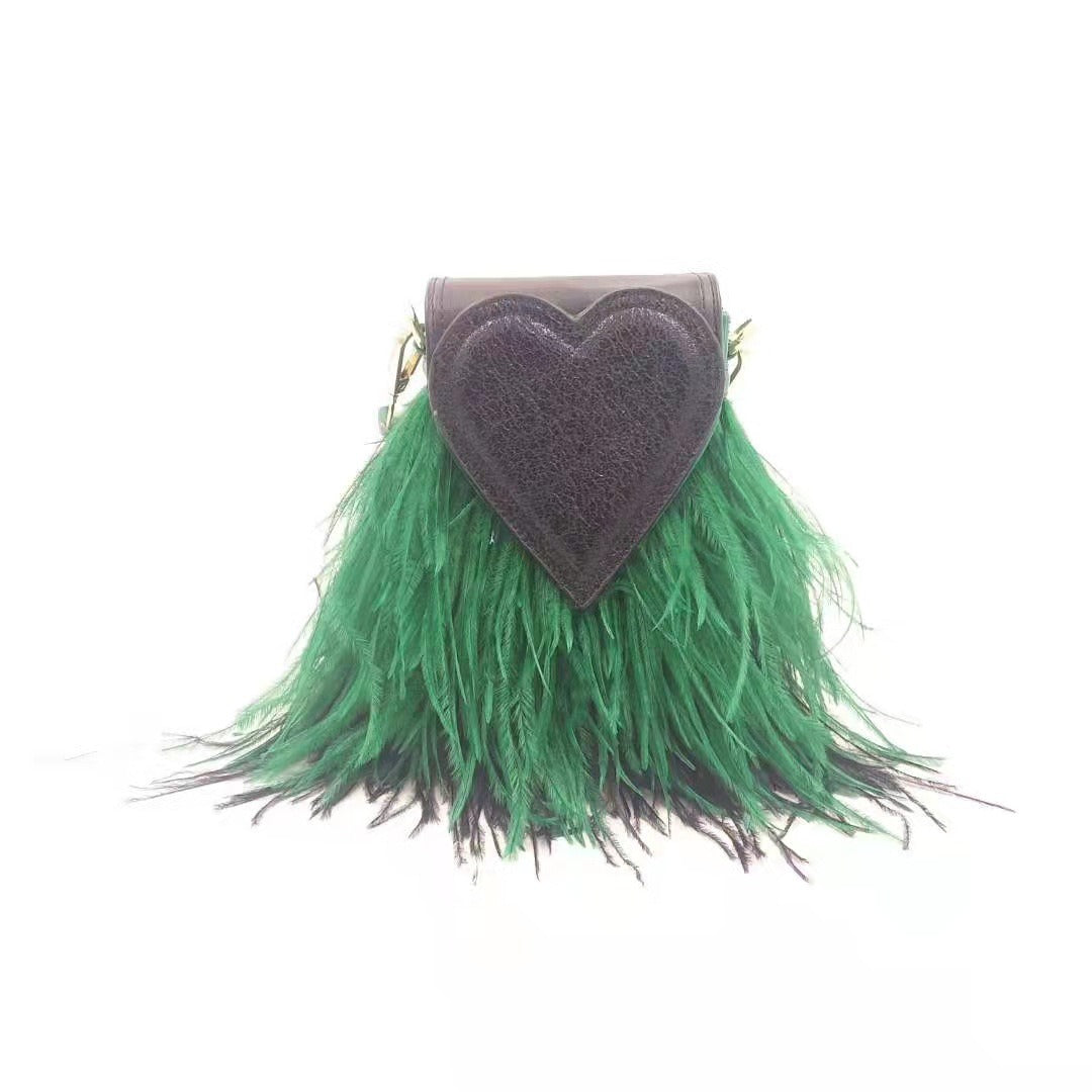 The Ostrich Heart Bag