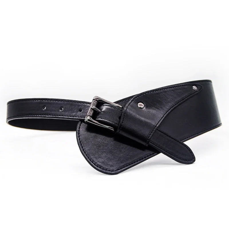 The Wide Leather Waistband