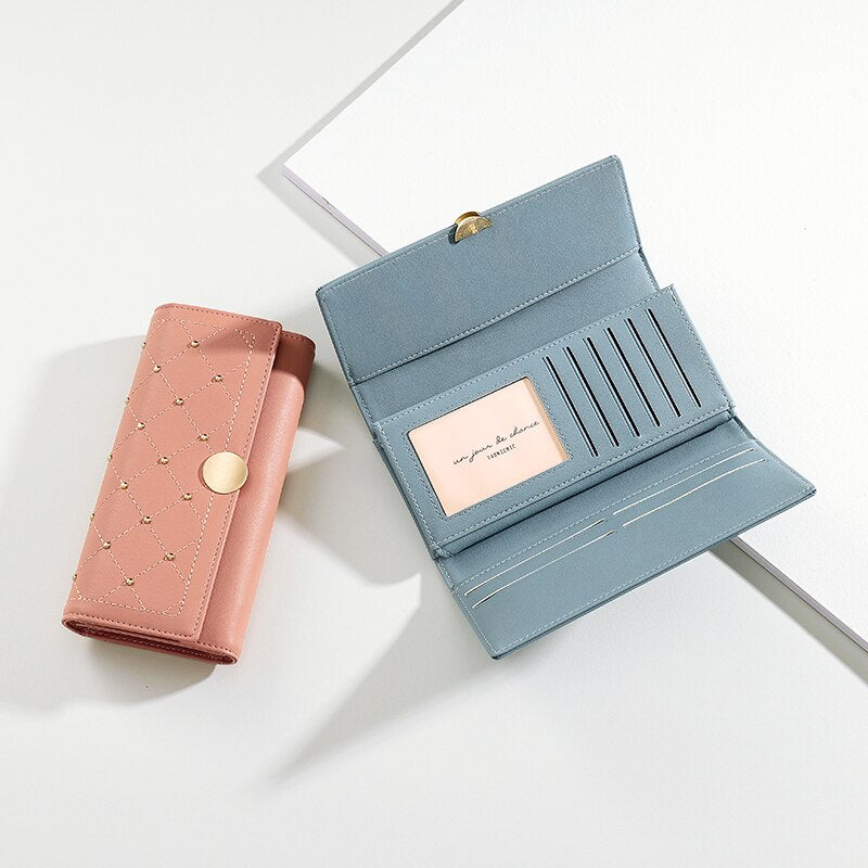 The Rivet Trifold Long Wallet