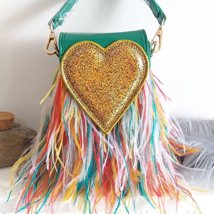 The Ostrich Heart Bag