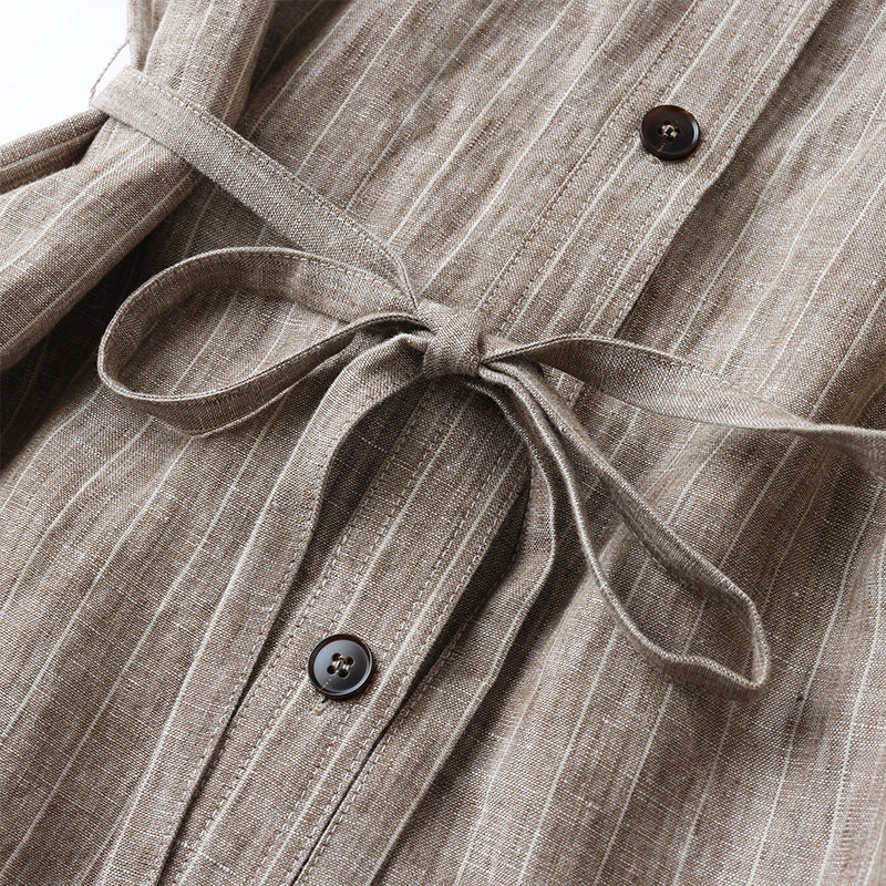 The Linen Henley Neck Shirt