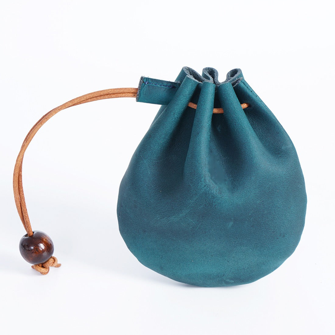 The Vintage Leather Drawstring Purse