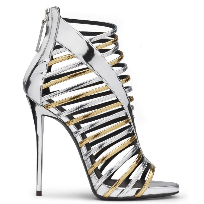 The Roman Silver Gold Stiletto