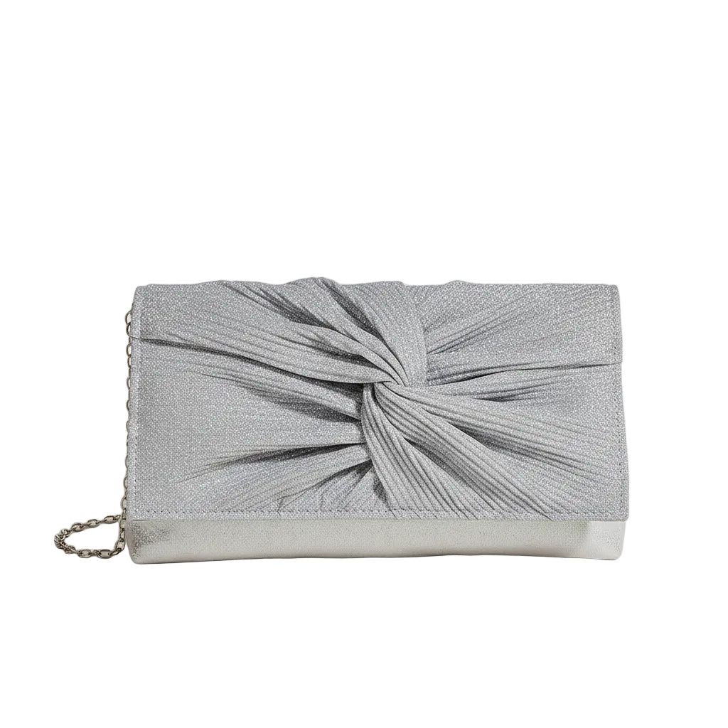 The Pleated Shiny Clutch