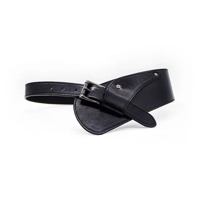 The Wide Leather Waistband