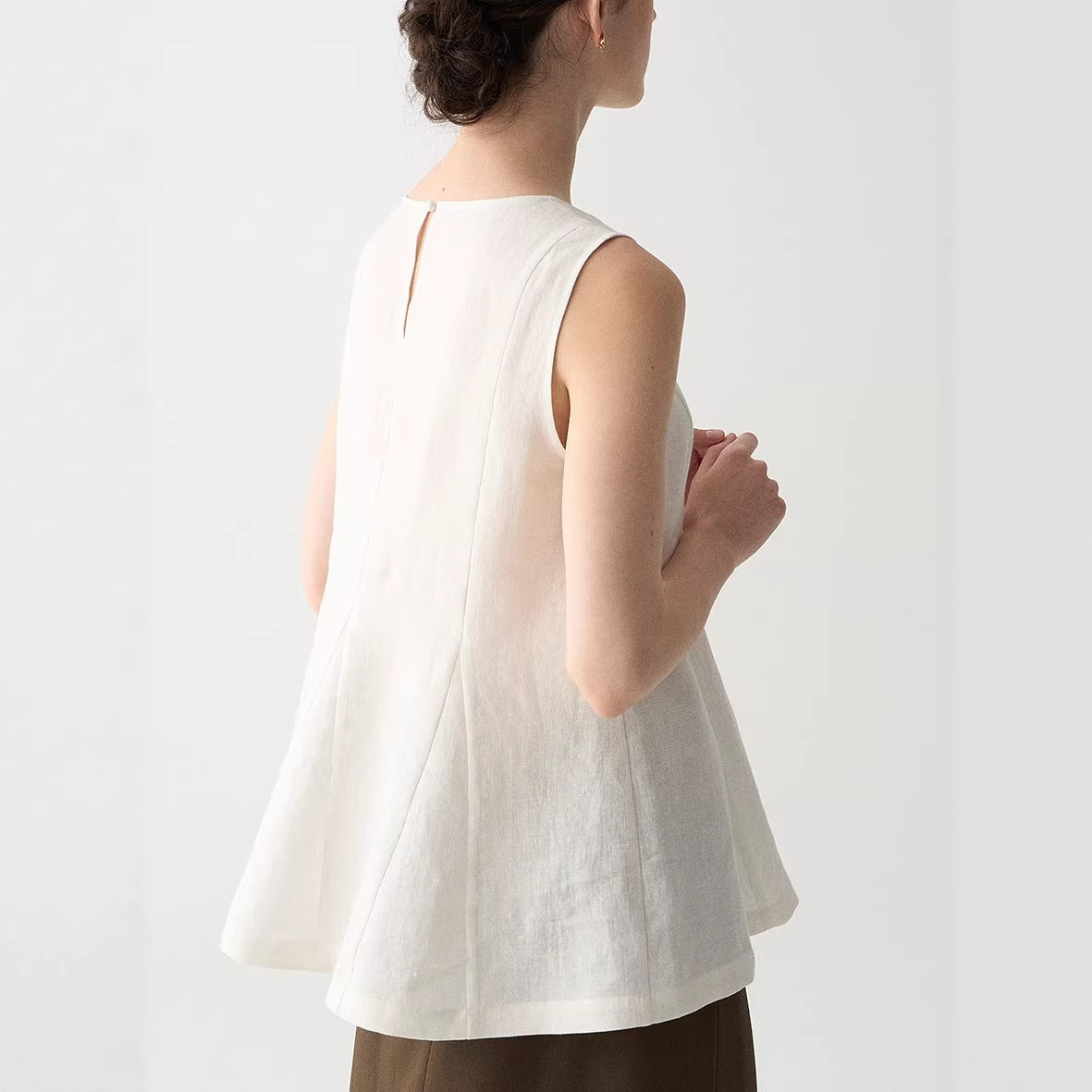 White Linen Blouse