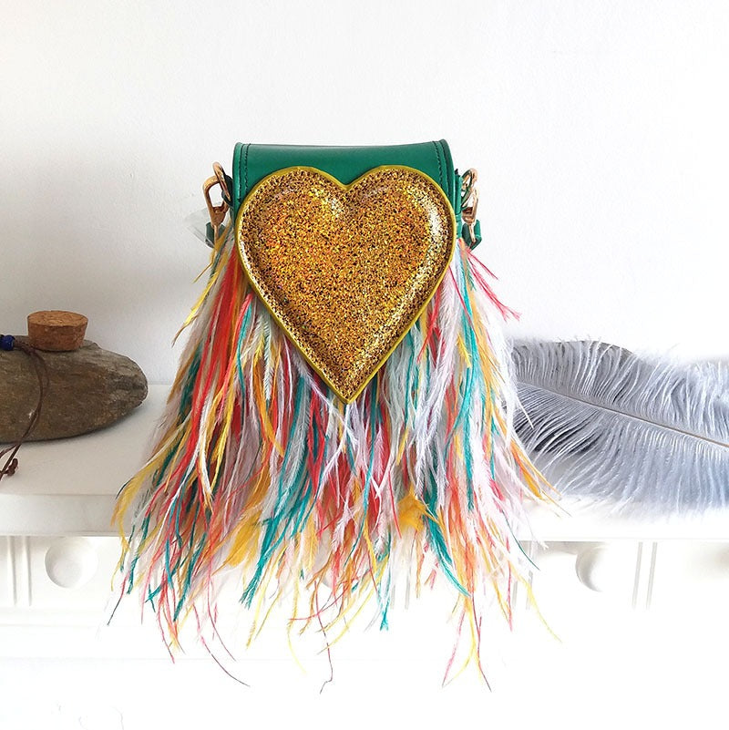 The Ostrich Heart Bag