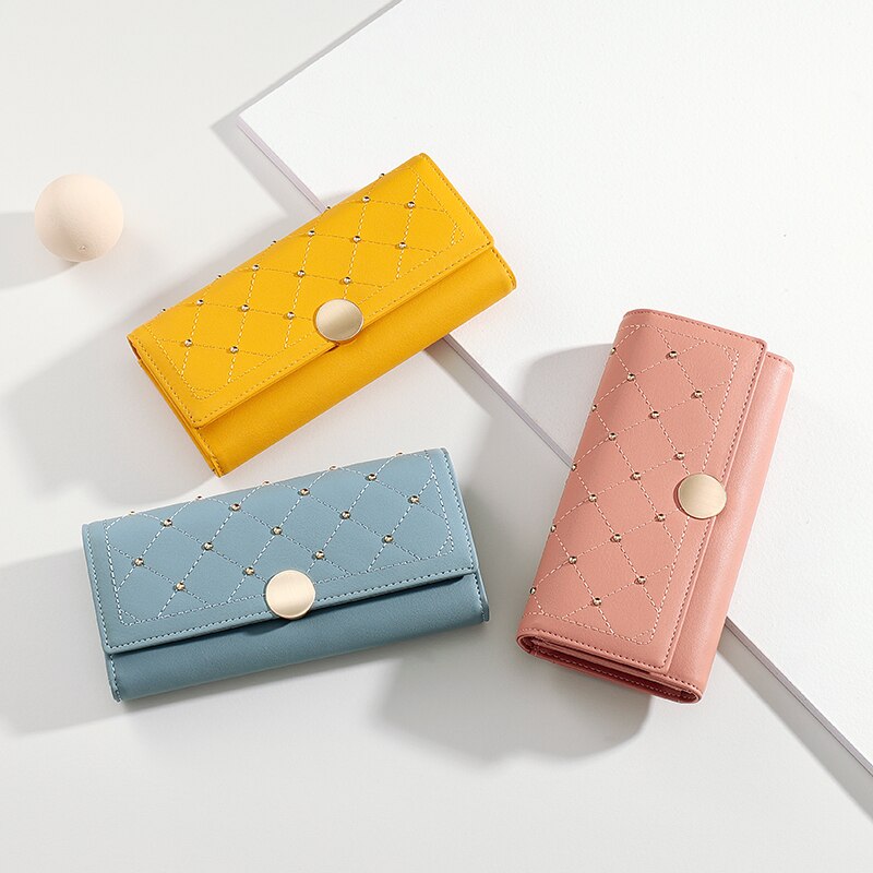 The Rivet Trifold Long Wallet