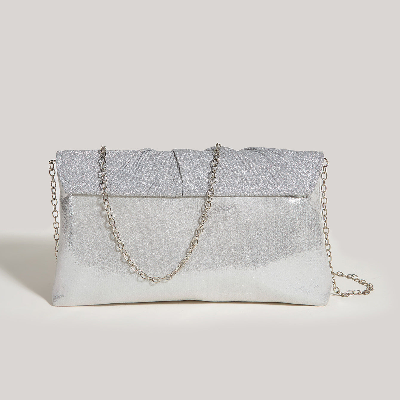 The Pleated Shiny Clutch