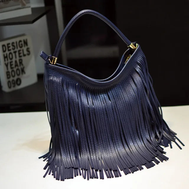 The Soft Leather Tassel Bag