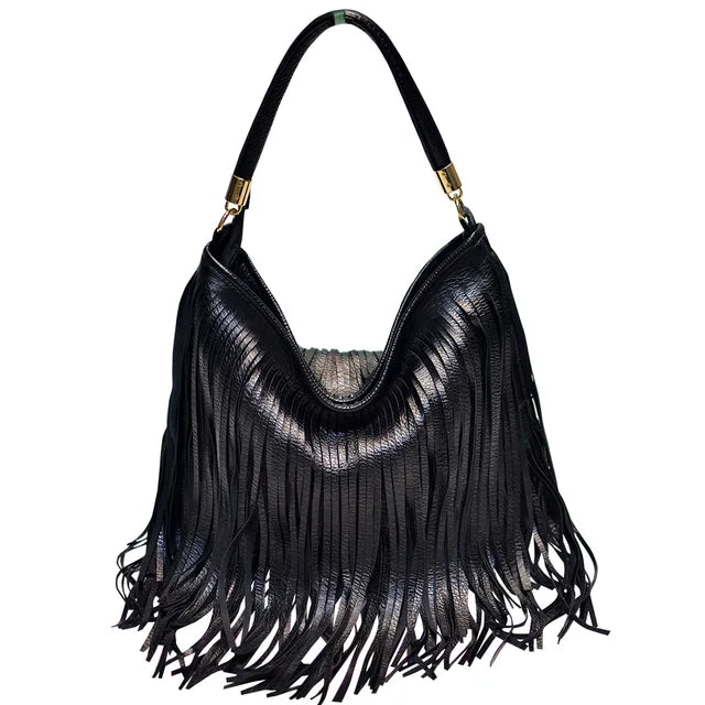 The Soft Leather Tassel Bag