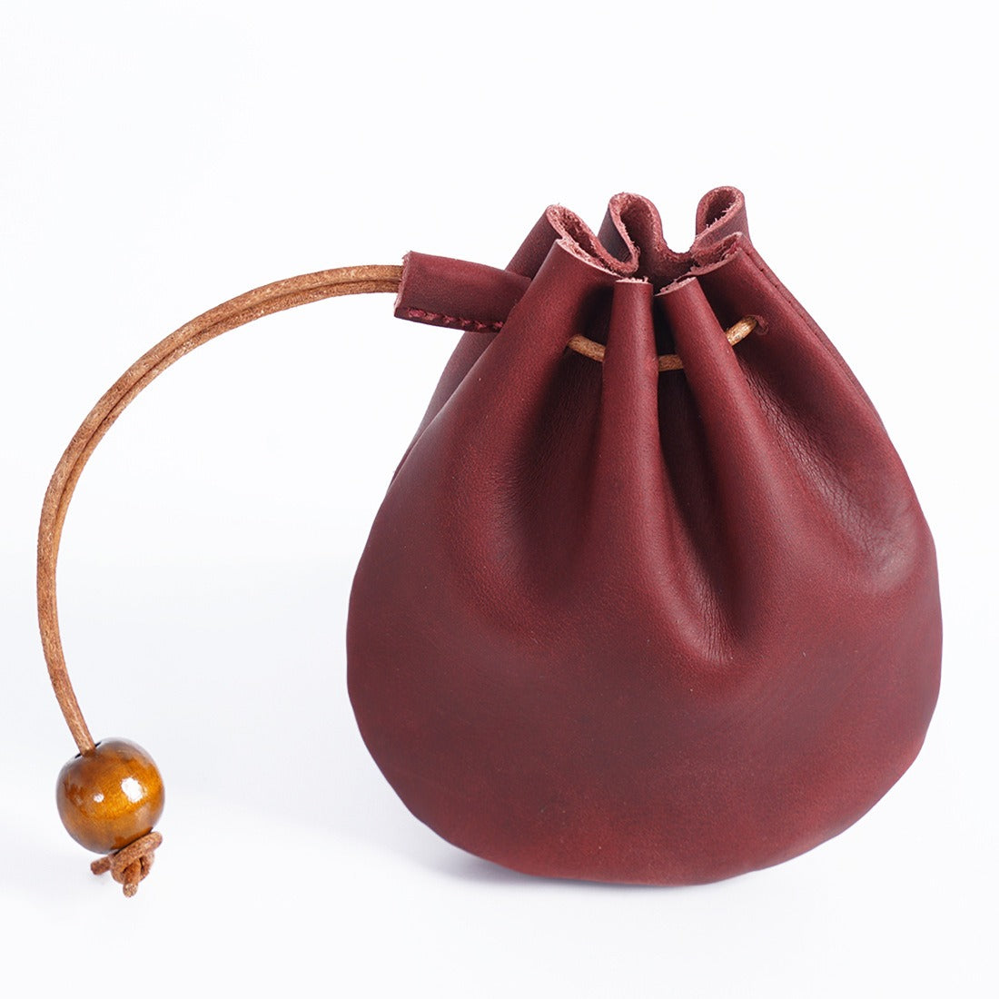 The Vintage Leather Drawstring Purse