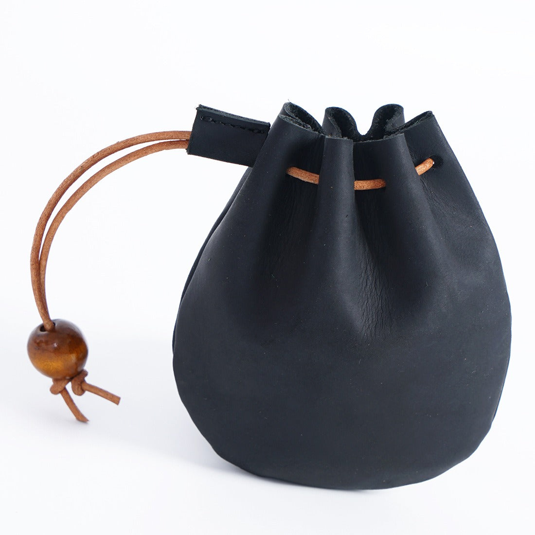 The Vintage Leather Drawstring Purse