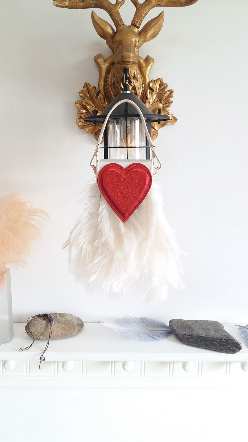 The Ostrich Heart Bag