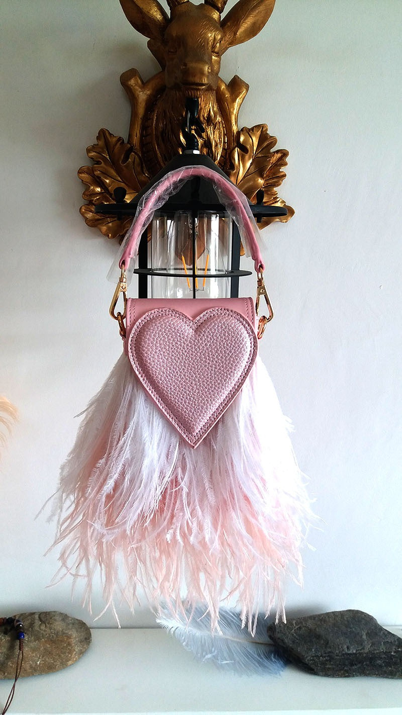 The Ostrich Heart Bag