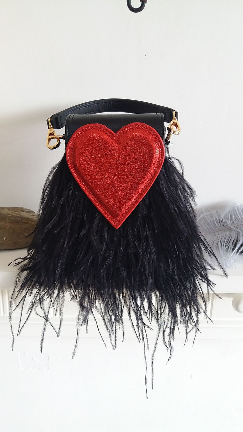 The Ostrich Heart Bag