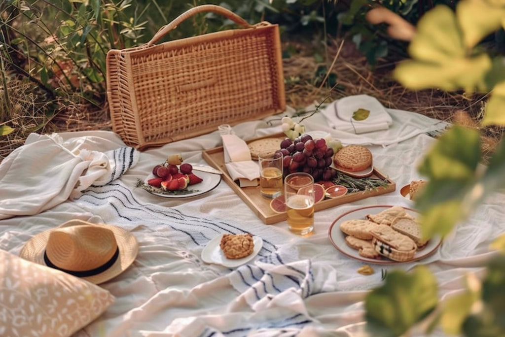 W&W Sandra No21 Vintage Wicker Picnic Basket