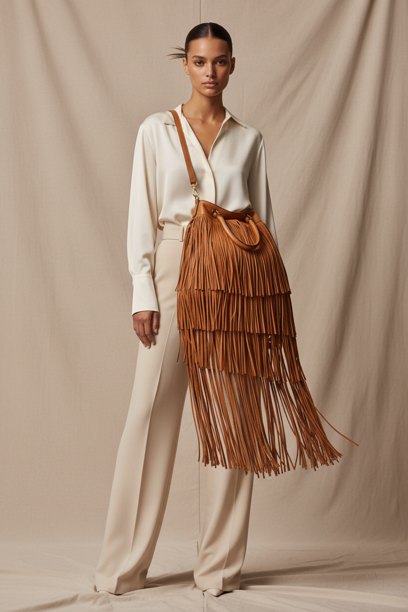 The Soft Leather Tassel Bag