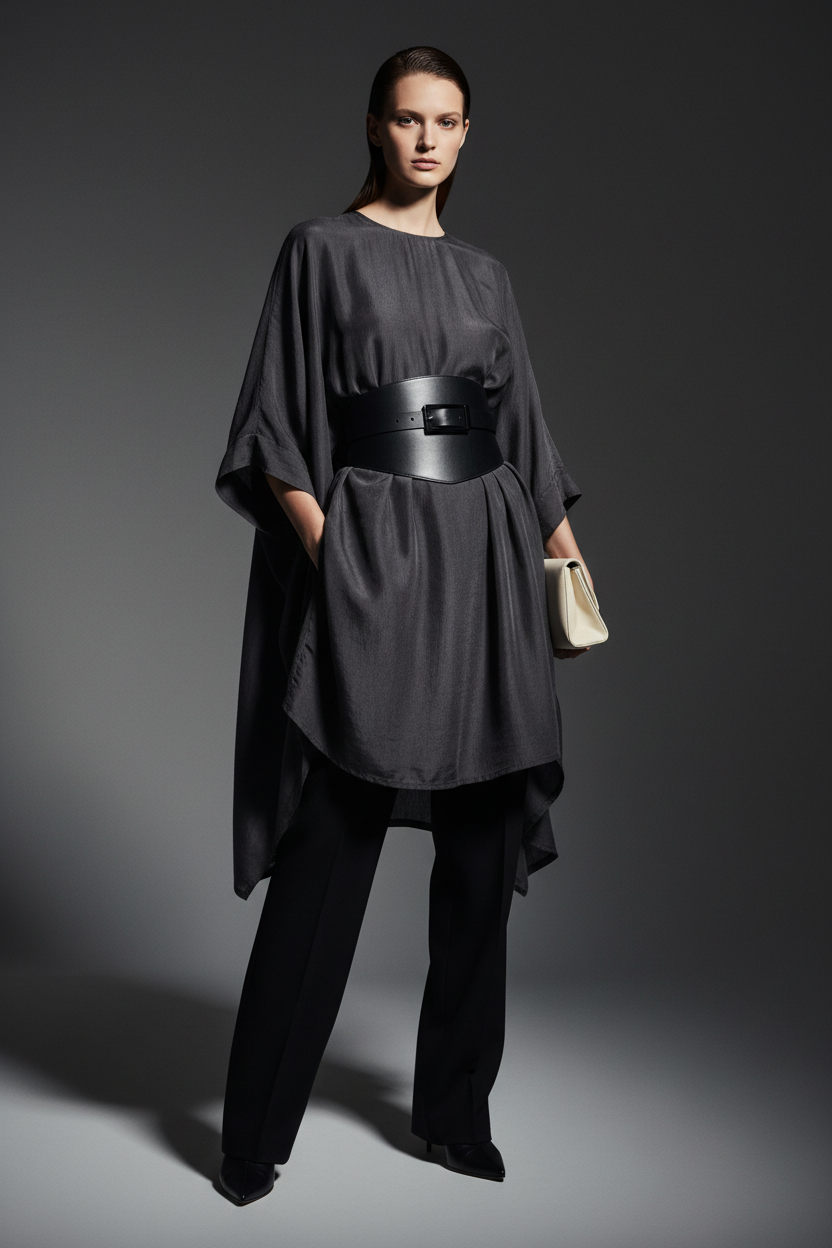 The Wide Leather Waistband